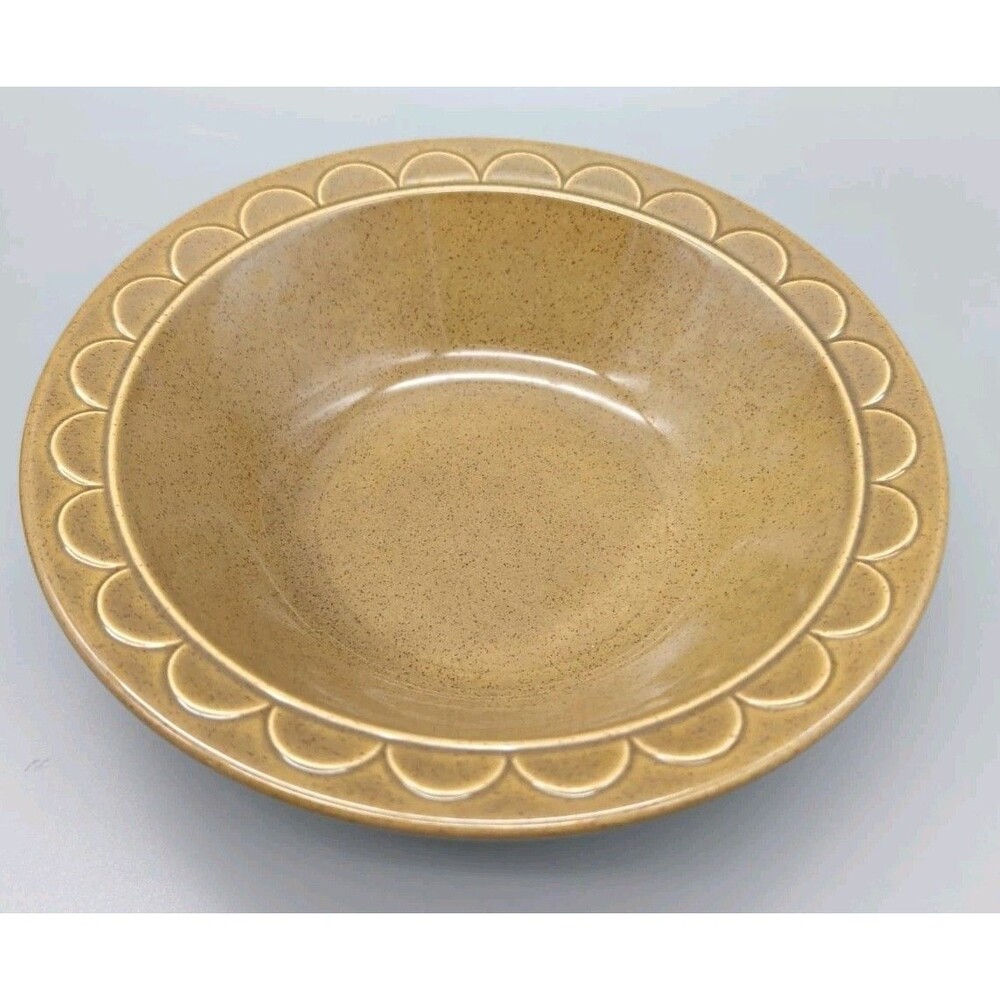 Vintage Sheffield Granada Green 8" Round Serving Bowl MCM Homer Laughlin USA